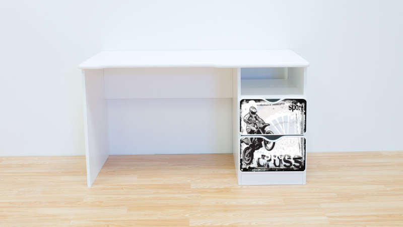 Becks písací stolík pravý Motocross